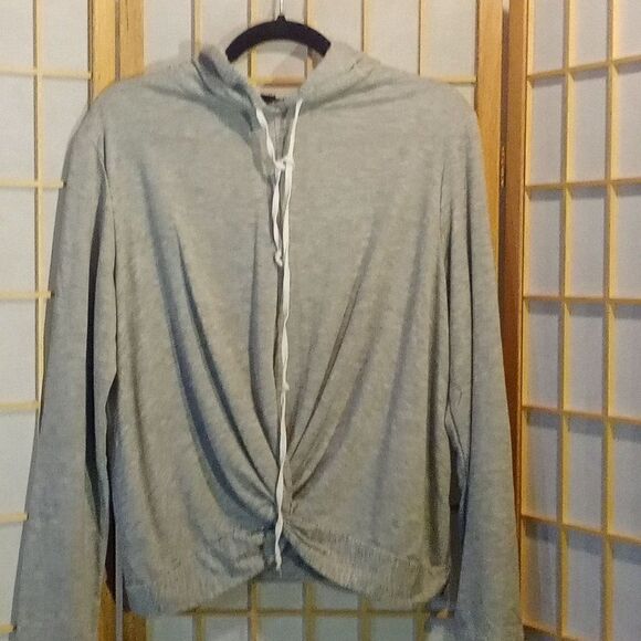Anthro Drew Lg Hooded Top - Picture 2 of 15